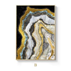 Modern Art Marble Abstract Painting Print on Canvas