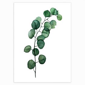 Scandinavian Style Tropical Plants Oil Painting, Modern Wall Art Printed on Canvas