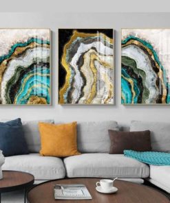 Modern Art Marble Abstract Painting Print on Canvas