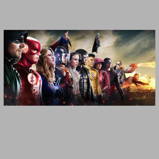 Digital Art of Superheroes in The Arrow verse Printed on Canvas - Image 3