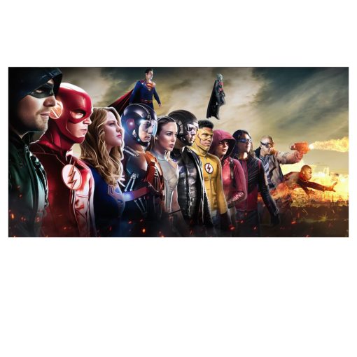 Digital Art of Superheroes in The Arrow verse Printed on Canvas - Image 2