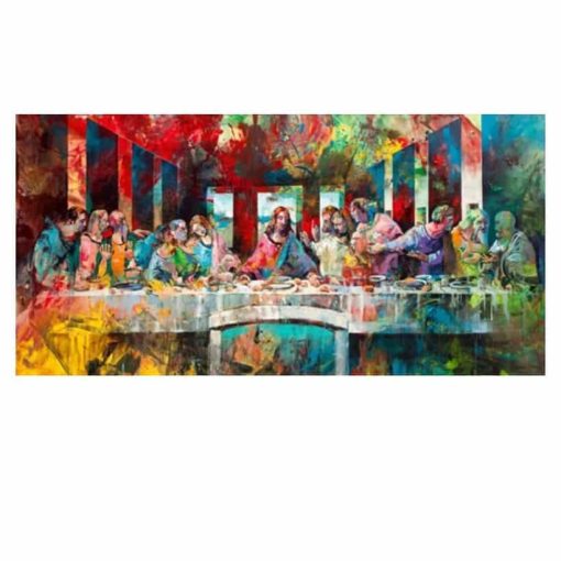 The Last Supper of Jesus and His Disciples Oil Painting Printed on Canvas - Image 7