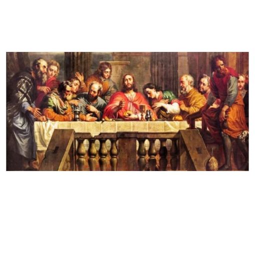 The Last Supper of Jesus and His Disciples Oil Painting Printed on Canvas - Image 6