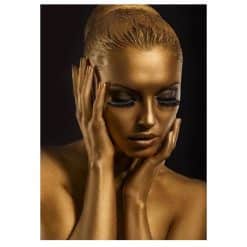 Woman with Gold Makeup 2
