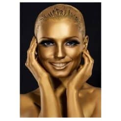 Woman with Gold Makeup 3
