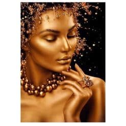 Woman with Gold Makeup 4