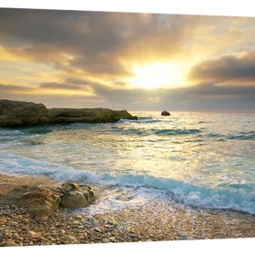 Beach Canvas Print Ocean Wave Sunset Sea No Frame Paintings Art Wall Home Decor