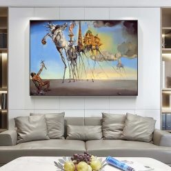 Salvador Dali Famous Art Canvas Paintings on the Wall Art Posters And Prints The Temptation of St. Anthony Classical Art Picture