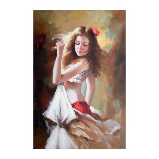 Girl Playing The Violin and Dance