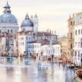 Paintings of Cityscape by Richard Macneil, Printed on Canvas