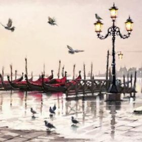 Paintings of Cityscape by Richard Macneil, Printed on Canvas