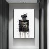 Modern Abstract Art Canvas Painting Wall Poster and Prints Abstract Black Perfume Bottle Pictures for Living Room Home Decor