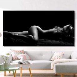 Modern Portrait Posters and Prints Wall Art Canvas Painting Sexy Body mujeres desnudas Pictures for Living Room Home Decor