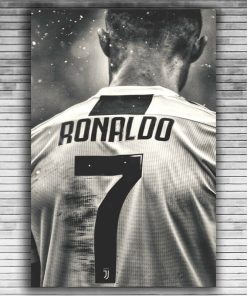 Football Player Cristiano Ronaldo Wall Art Picture Printed on Canvas