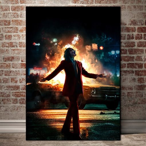 Movie Joker Canvas Poster Comics Oil Painting on Canvas Cuadros Posters and Prints Wall Art Picture for Living Room