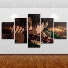 Attack On Titan 5 Pieces Animation Paintings