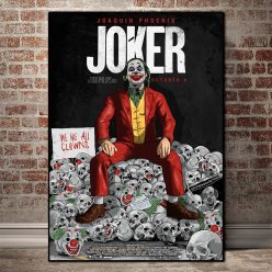 Movie Joker Canvas Poster Comics Oil Painting on Canvas Cuadros Posters and Prints Wall Art Picture for Living Room