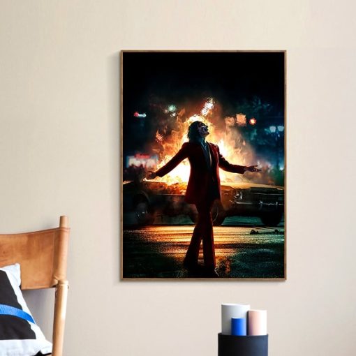 Movie Joker Canvas Poster Comics Oil Painting on Canvas Cuadros Posters and Prints Wall Art Picture for Living Room