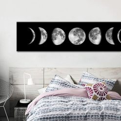 Moon Phase Nordic Canvas Posters and Prints Minimalist Luna Wall Art Abstract Painting Decoration Pictures Modern Home Decor