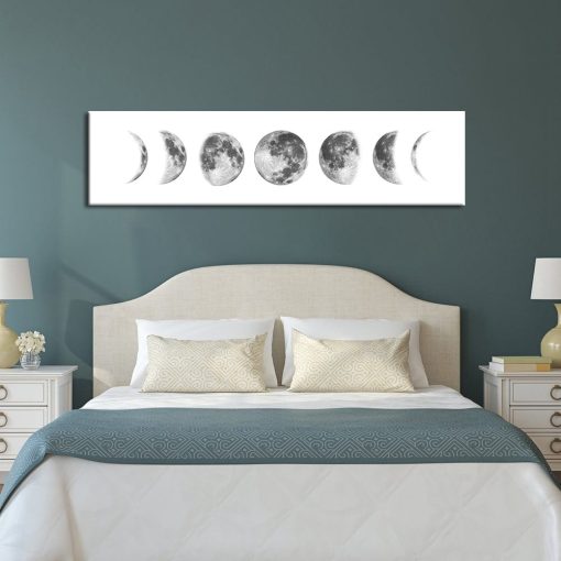 Moon Phase Nordic Canvas Posters and Prints Minimalist Luna Wall Art Abstract Painting Decoration Pictures Modern Home Decor