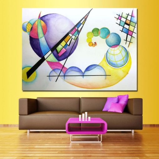 JQHYART Surrealism Wassily Kandinsky Canvas Art Oil Painting Moder Home Decor Picture Wall Pictures For Living Room No Frame