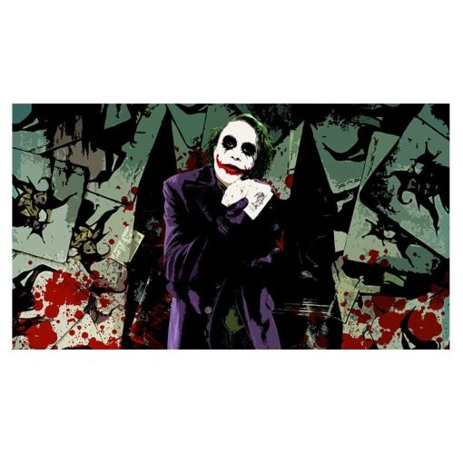 Movie Joker Canvas Poster Comics Oil Painting on Canvas Cuadros Posters and Prints Wall Art Picture for Living Room