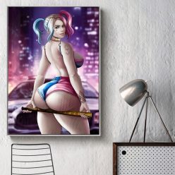 Suicide Squad Harley Quinn Movie Posters and Prints Joker Women Canvas Painting Wall Art Picture for Living Room Cuadros Decor