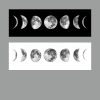 Moon Phase Canvas Painting Wall Art Printed on Canvas