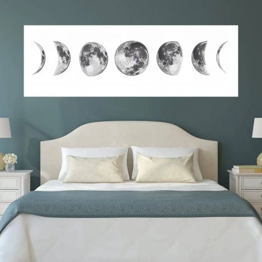Moon Phase Canvas Painting Wall Art Printed on Canvas - Image 2