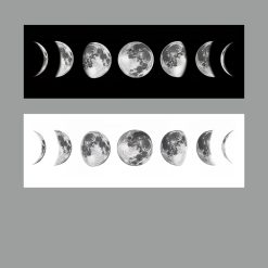Moon Phase Canvas Painting Wall Art Printed on Canvas