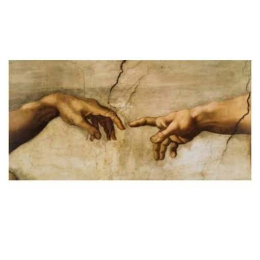 The Creation Of Adam by Michelangelo Famous Art Canvas Painting - Image 2