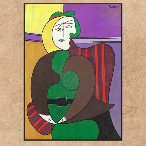 The Red Armchair by Pablo Picasso Printed on Canvas - Image 3