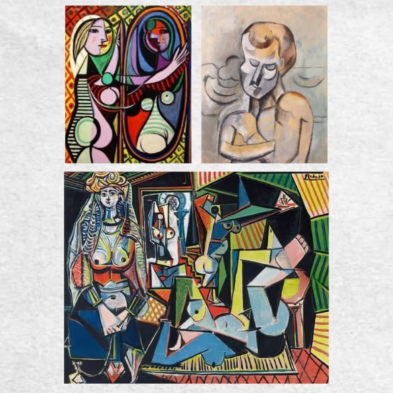 Women of Algiers and Girl Before a Mirror & Man With Arms Crossed by Picasso