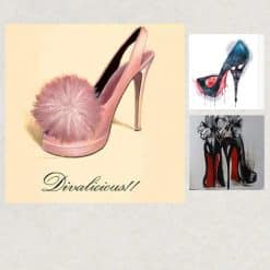 Women's High Heels Shoes Graffiti Art