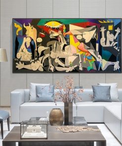 Guernica By Picasso Canvas Paintings Reproductions Famous Canvas Wall Art Posters And Prints Picasso Pictures Home Wall Decor