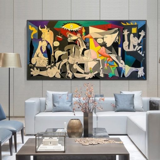 Guernica By Picasso Canvas Paintings Reproductions Famous Canvas Wall Art Posters And Prints Picasso Pictures Home Wall Decor