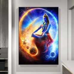 Shiva Hindu God Modern Wall Art Painting Printed on Canvas