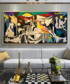 Guernica By Picasso Canvas Paintings Reproductions Famous Canvas Wall Art Posters And Prints Picasso Pictures Home Wall Decor