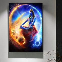 Shiva Hindu God Modern Wall Art Painting Printed on Canvas