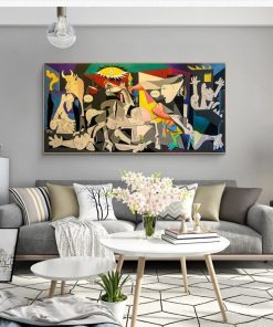 Guernica By Picasso Canvas Paintings Reproductions Famous Canvas Wall Art Posters And Prints Picasso Pictures Home Wall Decor