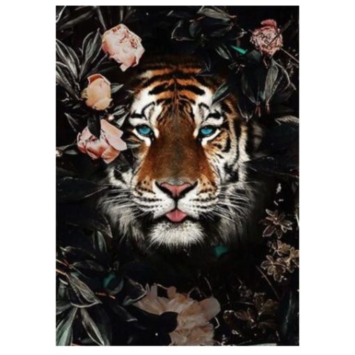 Wild Jungle Animal Paintings Printed on Canvas - Image 3