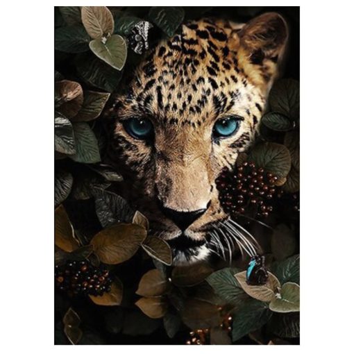 Wild Jungle Animal Paintings Printed on Canvas - Image 9