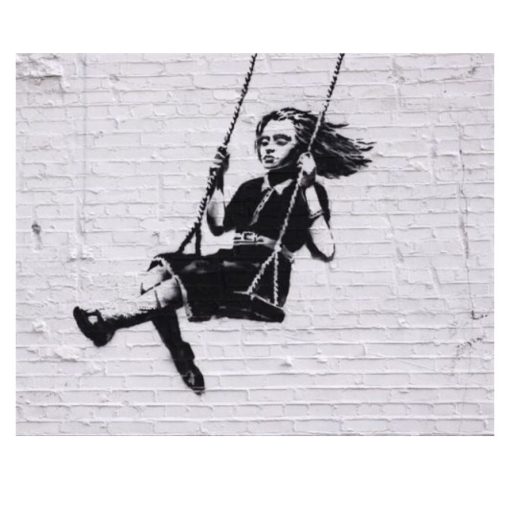 Classic Graffiti Art By Banksy Life is Beautiful Printed on Canvas - Image 7