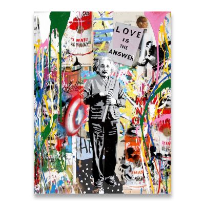 Follow Your Dreams Street Wall graffiti Art Canvas Paintings Abstract Einstein Pop Art Canvas Prints For Kids Room Cuadros Decor