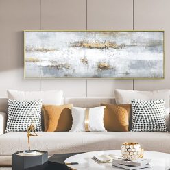 Abstract Oil Painting With a Beautiful Color Blend Printed on Canvas