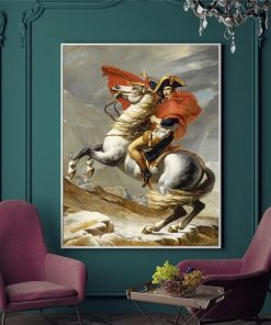 Napoleon Crossing the Alps Oil Painting Printed on Canvas