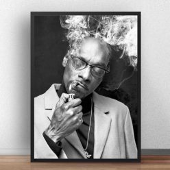 Snoop Dogg's Famous Music Star Poster Printed on Canvas