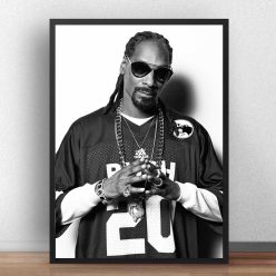 Snoop Dogg's Famous Music Star Poster Printed on Canvas