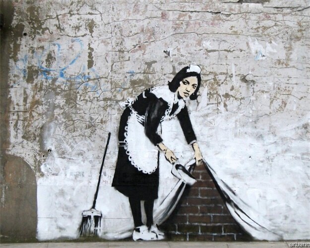 Classic Graffiti By Banksy Art Canvas Painting & Calligraphy Nordic Fashion Posters and Prints Home Decoration Wall Art Picture