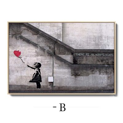 Banksy Graffiti Art Painting Panda Elephant Abstract Canvas Posters and Prints Modern Wall Cuadros for Living Room Home Decor